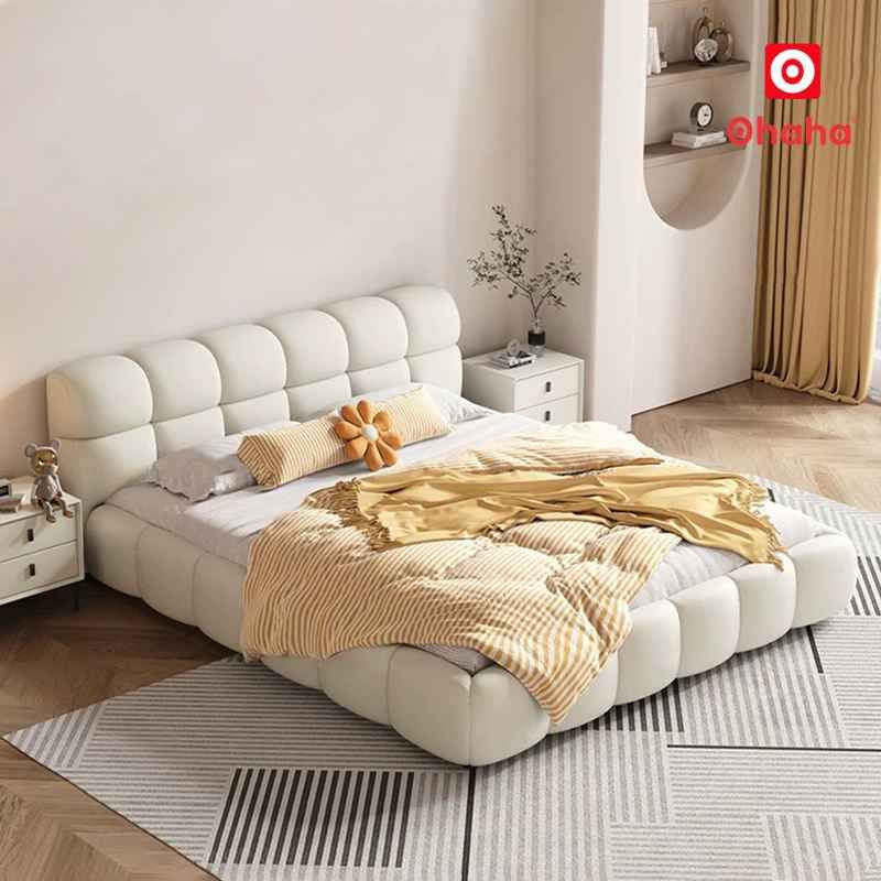 Giường Ngủ Bọc Nệm Dáng Phồng Hiện Đại OHAHA - GN052