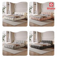 Giường Ngủ Bọc Nệm Dáng Phồng Hiện Đại OHAHA - GN052