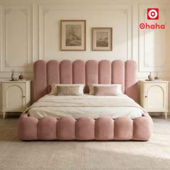 Giường ngủ bọc nệm kiểu mây hiện đại OHAHA - GN050