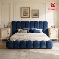 Giường ngủ bọc nệm kiểu mây hiện đại OHAHA - GN050