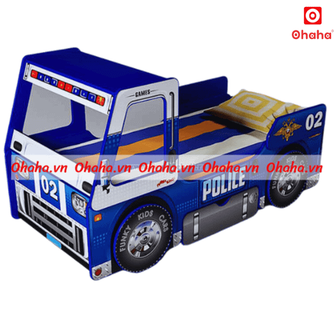 Giường ngủ hiện đại hình xe cảnh sát cho bé Ohaha - GTE005