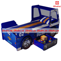Giường ngủ hiện đại hình xe cảnh sát cho bé Ohaha - GTE005