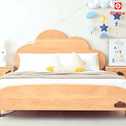 Giường ngủ hiện đại hình đám mây cho bé - GTE018