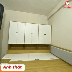 Combo giường ngủ đa năng nhiều tủ kệ Ohaha - GĐN001