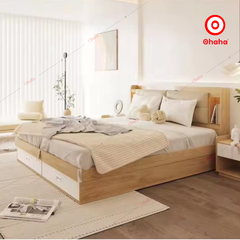 Giường ngủ gỗ cao cấp bọc nệm Ohaha - GN029