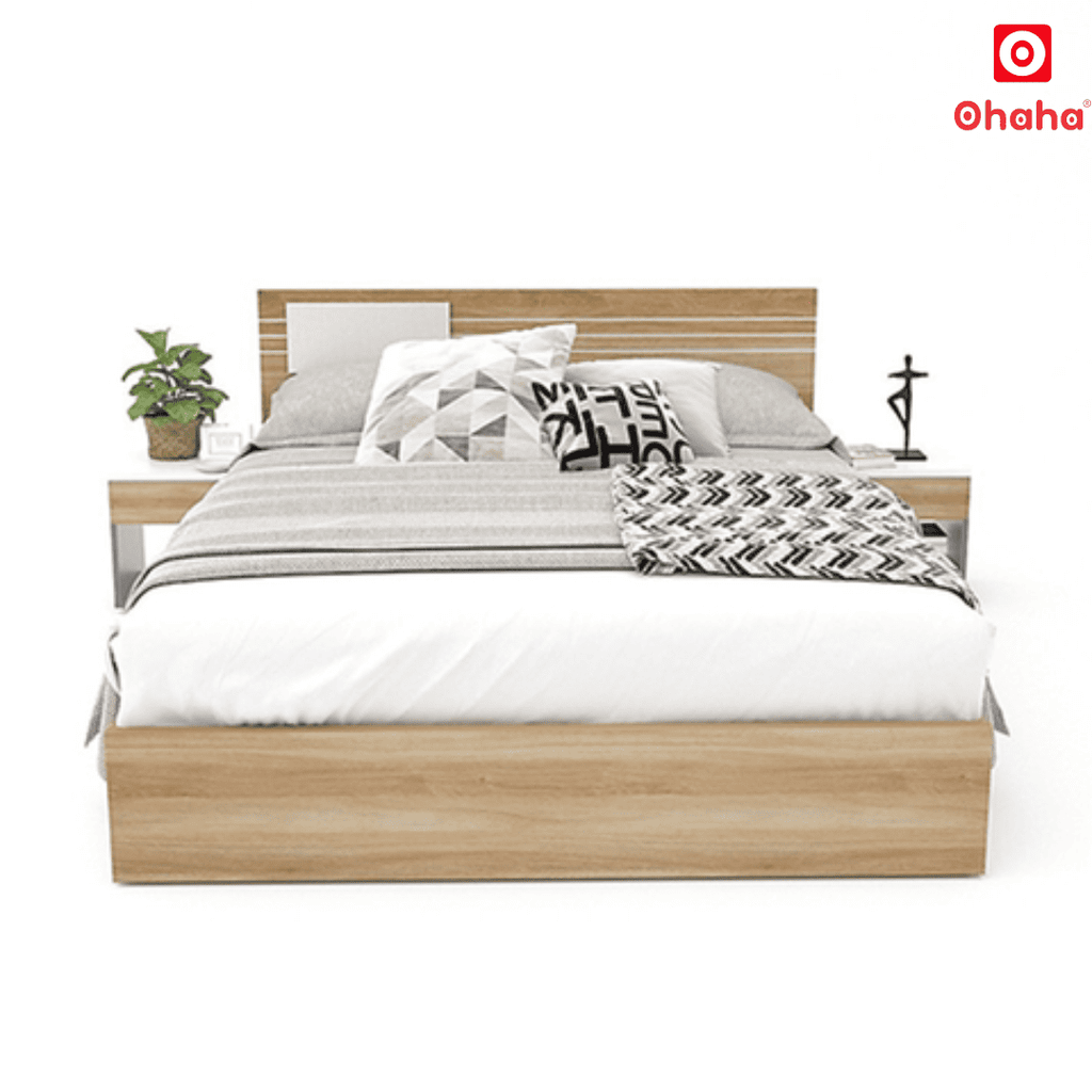 Giường ngủ gỗ công nghiệp cao cấp OHAHA  - GC024