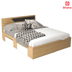 Giường ngủ gỗ công nghiệp cao cấp OHAHA - GC025