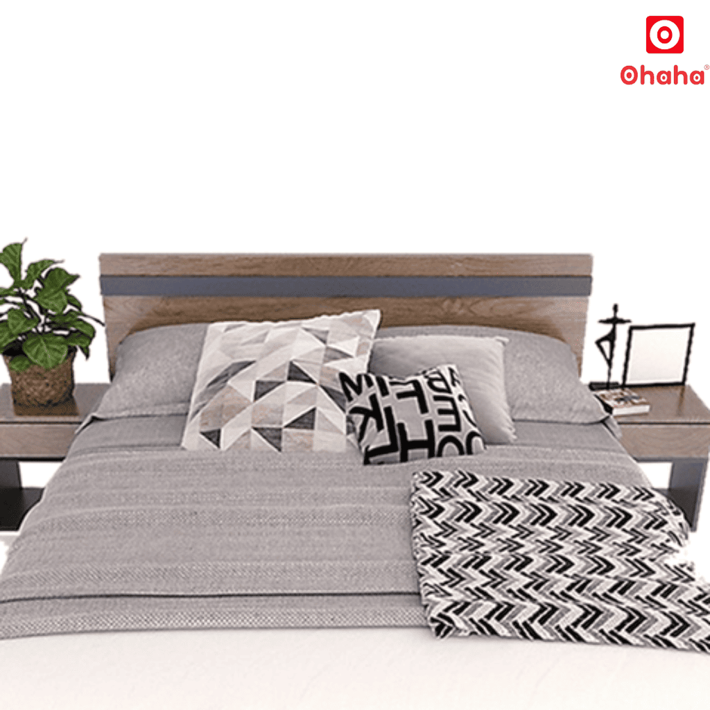 Giường ngủ gỗ công nghiệp cao cấp OHAHA  - GC026