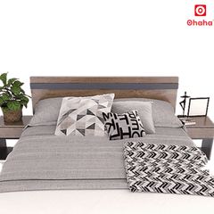 Giường ngủ gỗ công nghiệp cao cấp OHAHA  - GC026