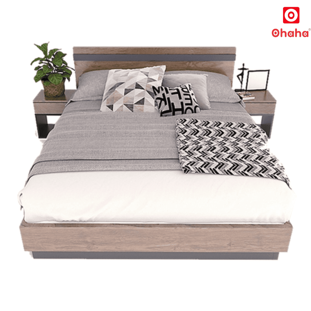 Giường ngủ gỗ công nghiệp cao cấp OHAHA  - GC026