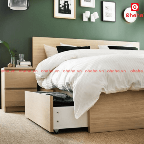 Giường ngủ gỗ công nghiệp cao cấp OHAHA  - GC031