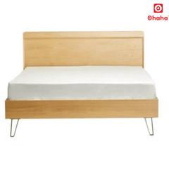 GIƯỜNG NGỦ GỖ MDF LÕI XANH VENEER SỒI CAO CẤP OHAHA - 001