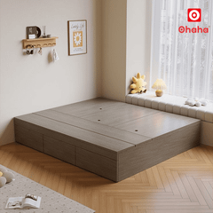Giường ngủ gỗ công nghiệp cao cấp kiểu hộp OHAHA - GC076