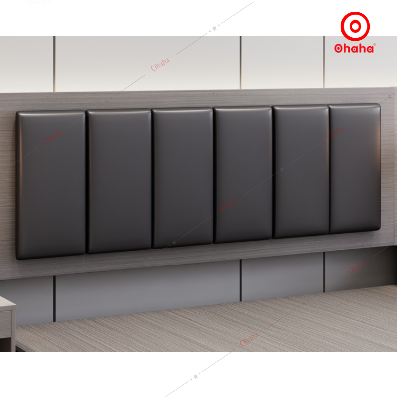 Giường ngủ gỗ công nghiệp hiện đại kèm tab đầu giường OHAHA - GC049