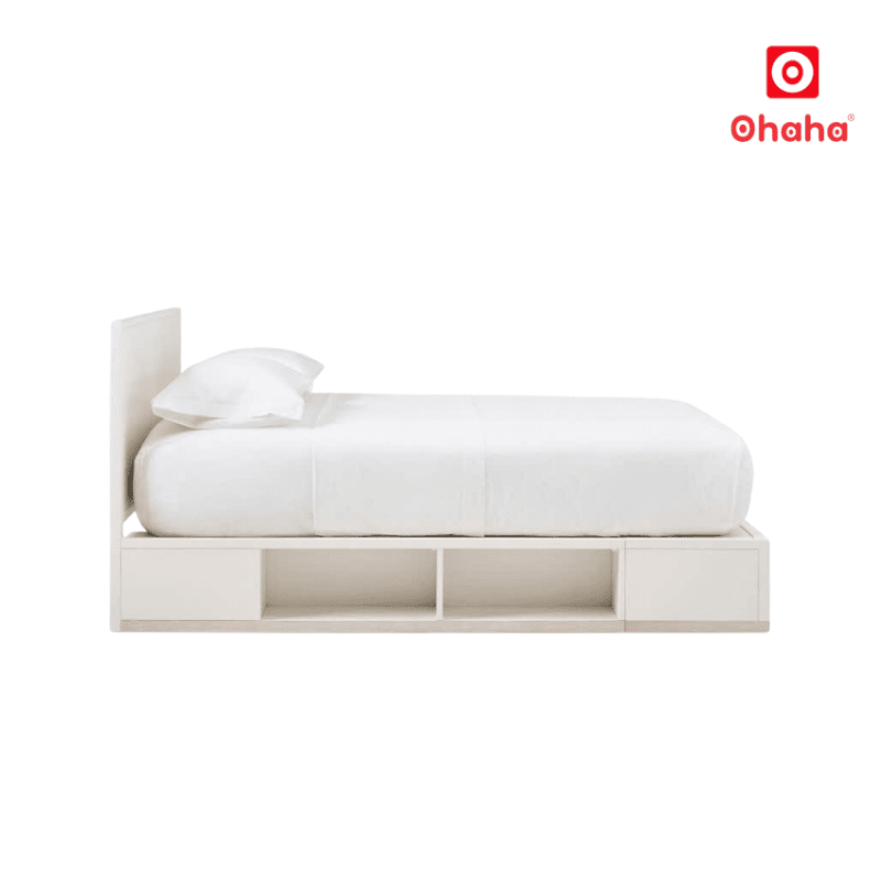 Giường ngủ gỗ công nghiệp hiện đại nhiều ngăn chứa đồ OHAHA - GC085