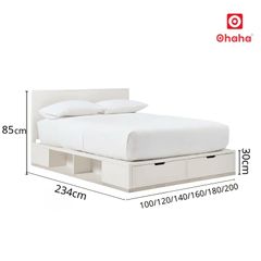 Giường ngủ gỗ công nghiệp hiện đại nhiều ngăn chứa đồ OHAHA - GC085