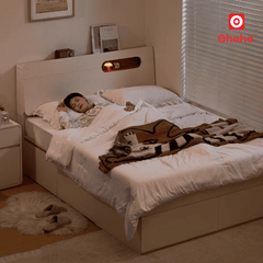 Giường ngủ gỗ công nghiệp hiện đại nhiều ngăn kéo OHAHA - GC083