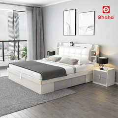 Giường ngủ gỗ công nghiệp hiện đại OHAHA - GC078