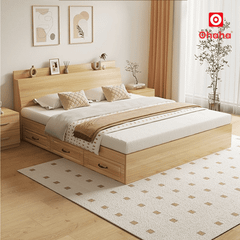 Giường ngủ gỗ công nghiệp hiện đại OHAHA - GC080