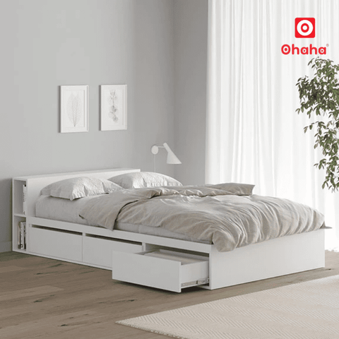 Giường ngủ gỗ công nghiệp hiện đại OHAHA - GC082