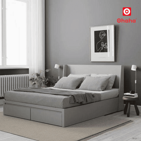 Giường ngủ gỗ công nghiệp hiện đại OHAHA - GC084