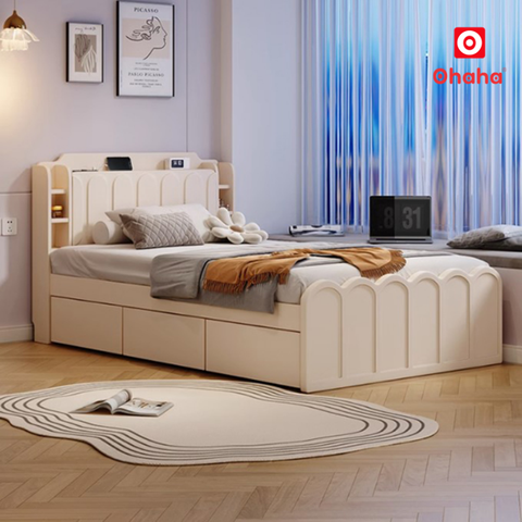 Giường ngủ gỗ công nghiệp hiện đại OHAHA - GC087