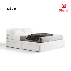 Giường ngủ gỗ công nghiệp hiện đại phong cách Bắc Âu OHAHA - GC081
