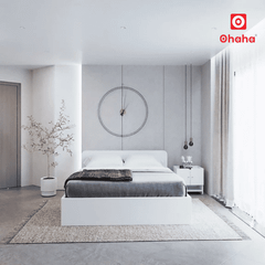 Giường ngủ gỗ công nghiệp hiện đại phong cách Bắc Âu OHAHA - GC081