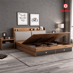 Giường ngủ gỗ công nghiệp hiện đại OHAHA - GC079