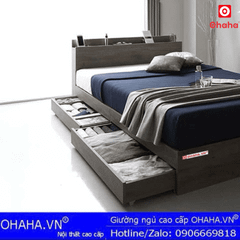 Giường ngủ gỗ công nghiệp cao cấp OHAHA - GC028