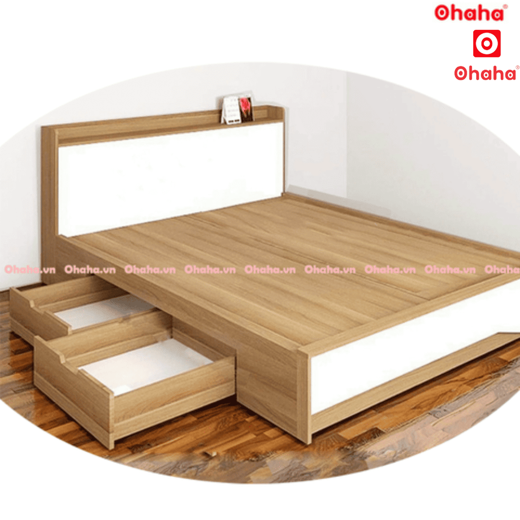 Giường ngủ gỗ công nghiệp cao cấp Ohaha - GC020