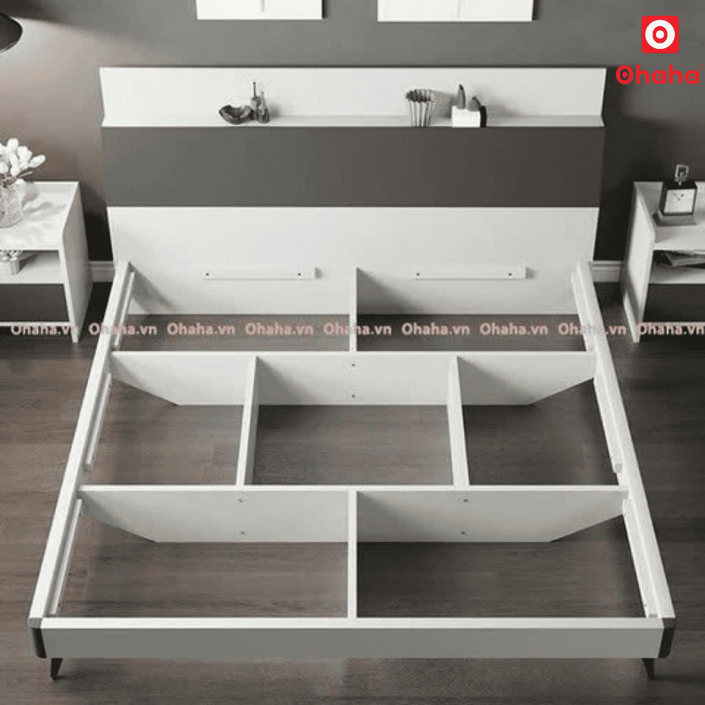 Giường ngủ gỗ công nghiệp cao cấp Ohaha - GC021