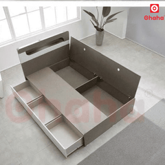 Giường ngủ gỗ công nghiệp cao cấp OHAHA - GC033 - 02 - Kèm đèn Led