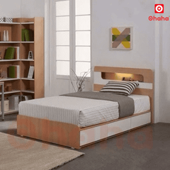 Giường ngủ gỗ công nghiệp cao cấp OHAHA - GC033 - 01 - Kèm đèn Led