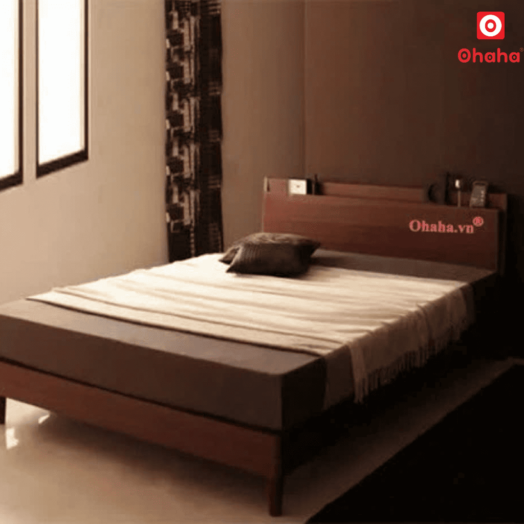 Giường ngủ gỗ công nghiệp cao cấp OHAHA  - GC037