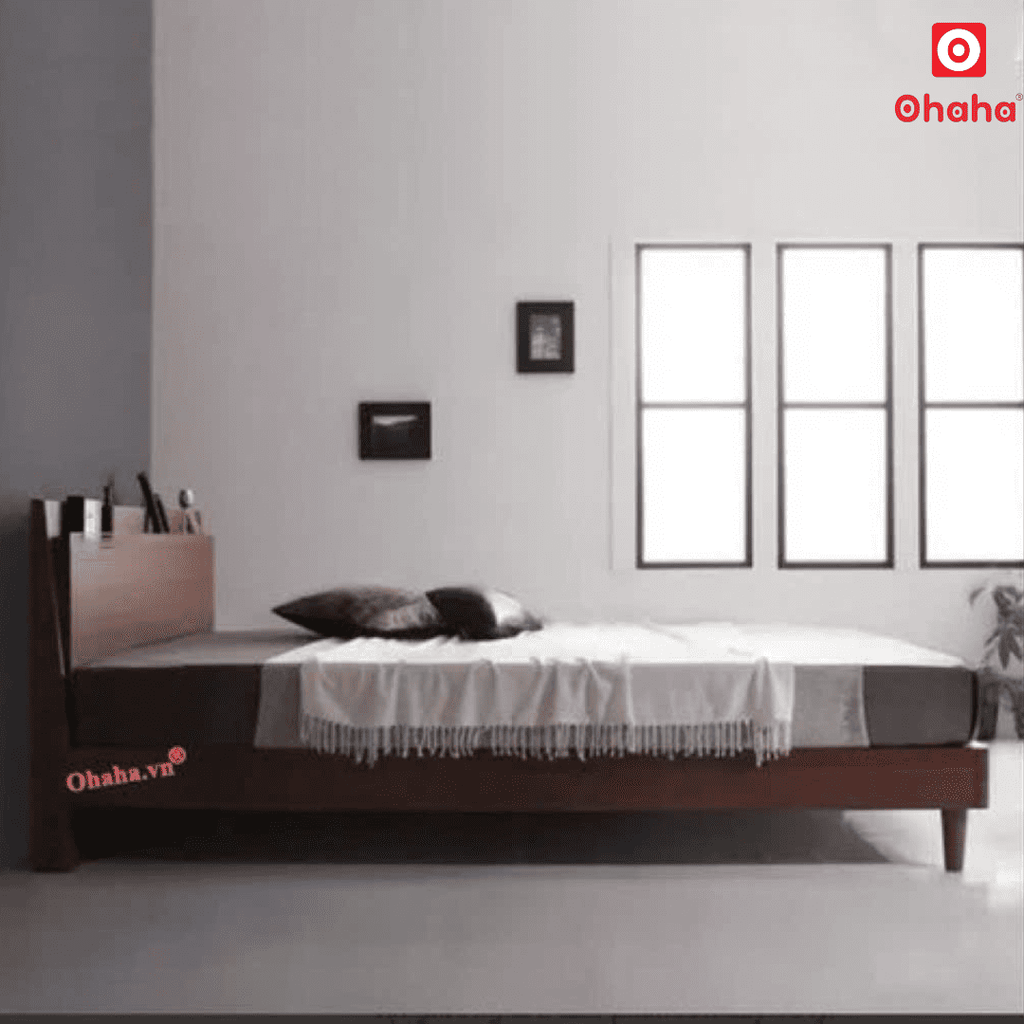 Giường ngủ gỗ công nghiệp cao cấp OHAHA  - GC037