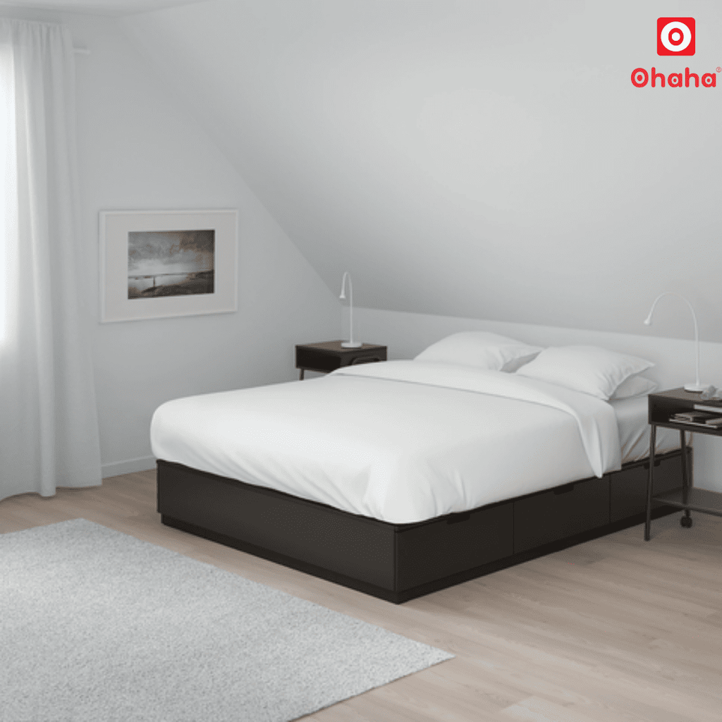Giường ngủ gỗ công nghiệp cao cấp OHAHA  - GC039 -01
