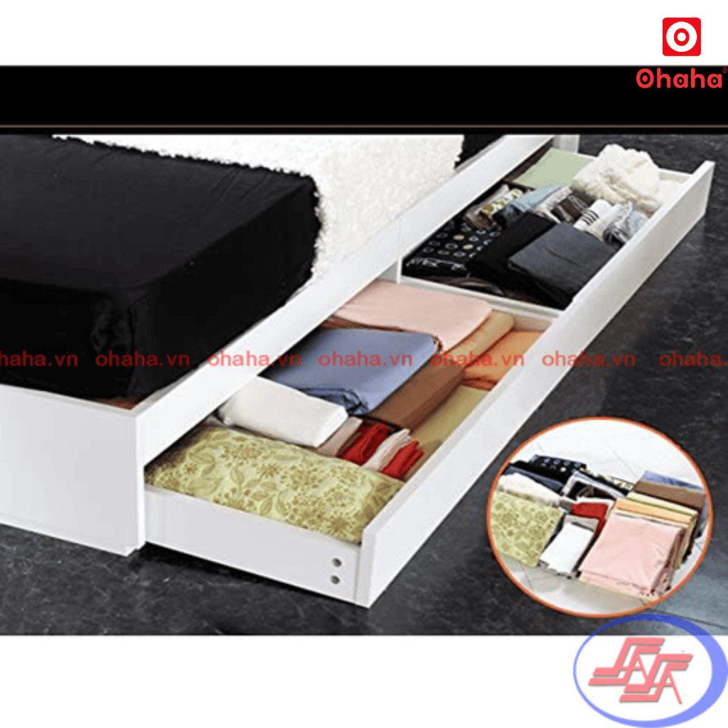 Giường ngủ gỗ công nghiệp cao cấp kiểu nhật OHAHA  - GC042
