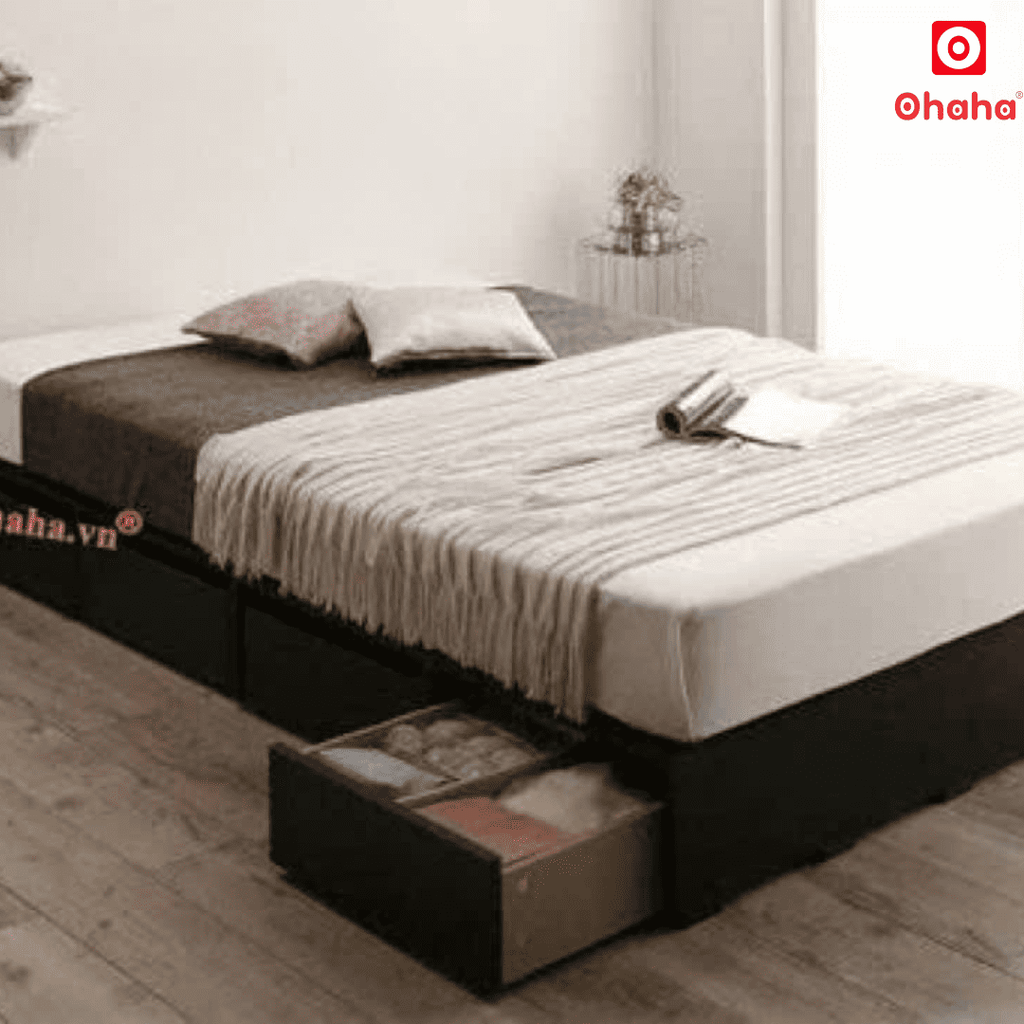 Giường ngủ gỗ công nghiệp cao cấp kiểu hộp OHAHA  - GC044 - 01