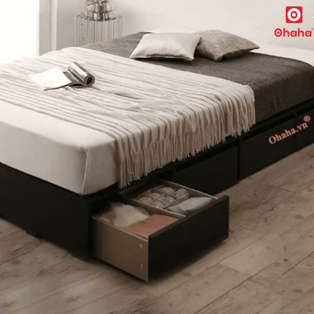 Giường ngủ gỗ công nghiệp cao cấp kiểu hộp OHAHA  - GC044 - 01