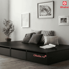 Giường ngủ gỗ công nghiệp cao cấp kiểu hộp OHAHA  - GC044 - 01