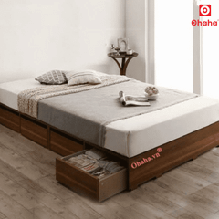 Giường ngủ gỗ công nghiệp cao cấp kiểu hộp OHAHA  - GC044 - 02