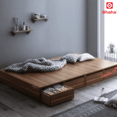 Giường ngủ gỗ công nghiệp cao cấp kiểu hộp OHAHA  - GC044 - 02