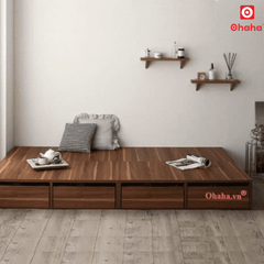 Giường ngủ gỗ công nghiệp cao cấp kiểu hộp OHAHA  - GC044 - 02