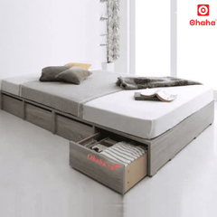 Giường ngủ gỗ công nghiệp cao cấp kiểu hộp OHAHA  - GC044 - 03