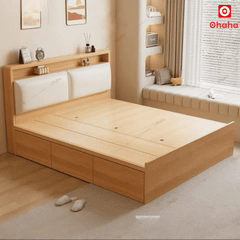 Giường ngủ gỗ công nghiệp bọc nệm Ohaha - GC058