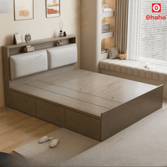 Giường ngủ gỗ công nghiệp bọc nệm Ohaha - GC058