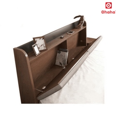 Giường ngủ gỗ cao cấp bọc nệm Ohaha - GN002