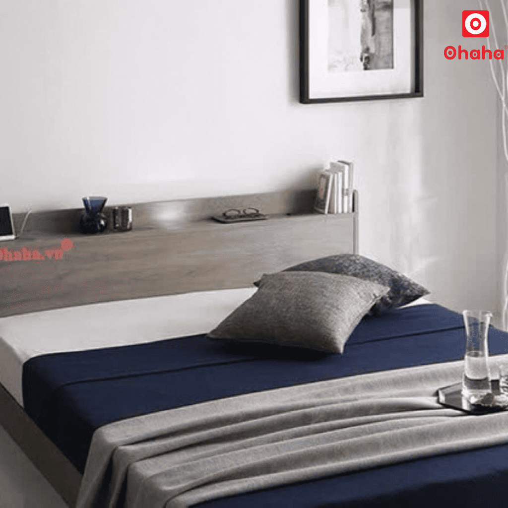 Giường Ngủ Gỗ OHAHA Cao Cấp Kiểu Nhật OH004
