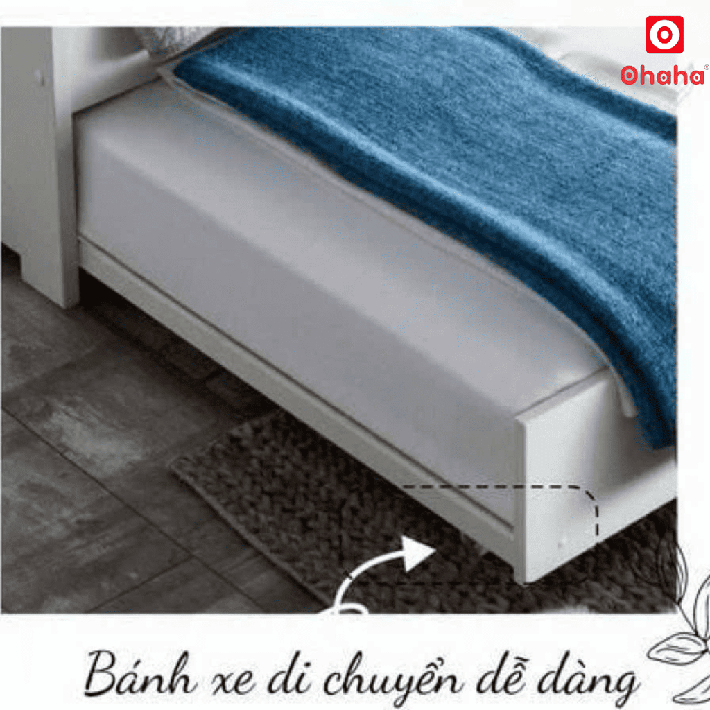 Giường Ngủ Gỗ Cao Cấp OHAHA Phong Cách Hàn Quốc - HQ001